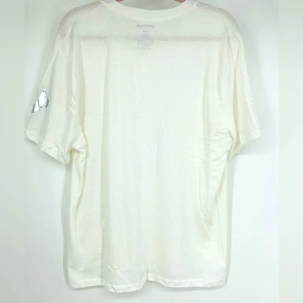 NWOT True Religion 100% Cotton White Silver Logo Men's T-Shirt L